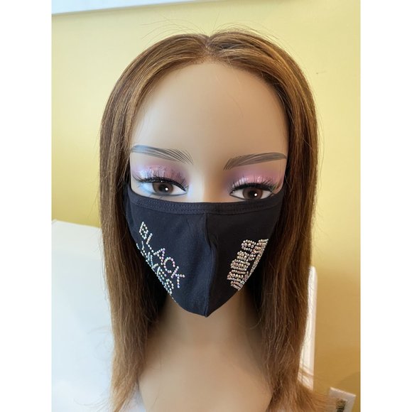 Black Lives Matter Mask  AB Color Adjustable Ear L - Picture 8 of 9